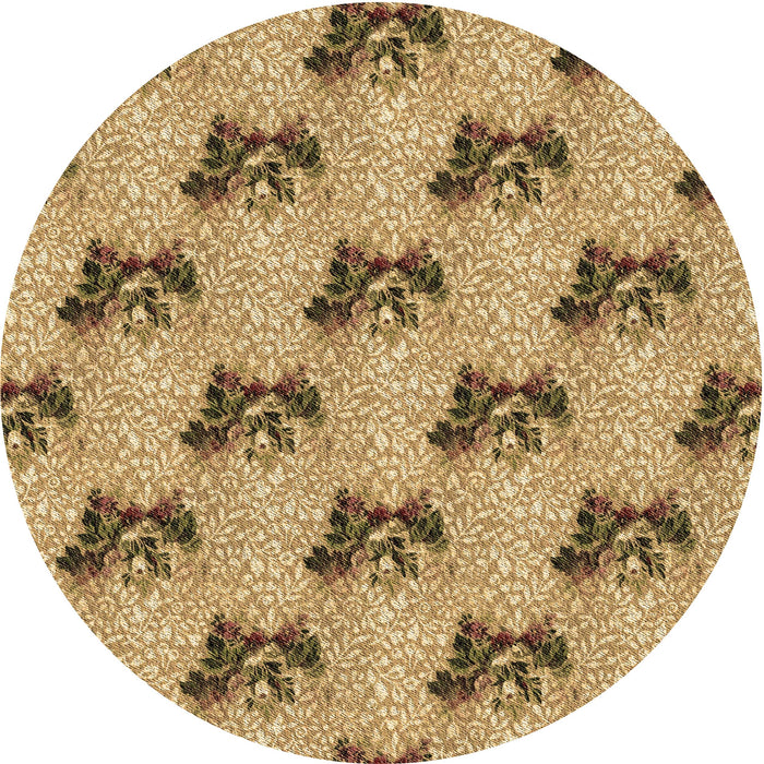 Square Machine Washable Transitional Yellow Orange Rug in a Living Room, wshpat1287brn