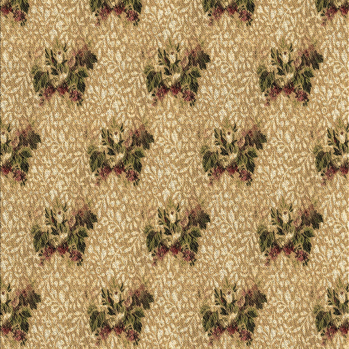 Patterned Yellow Orange Rug, pat1287brn