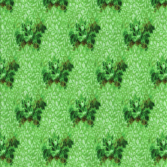 Patterned Emerald Green Rug, pat1287grn