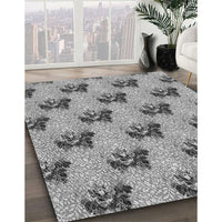 Patterned Ash Gray Rug, pat1287gry