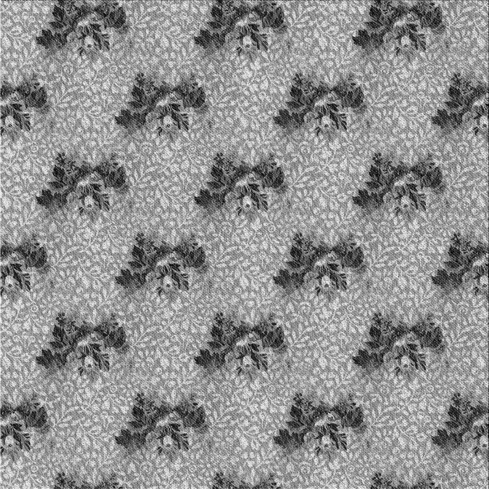 Round Patterned Ash Gray Rug, pat1287gry