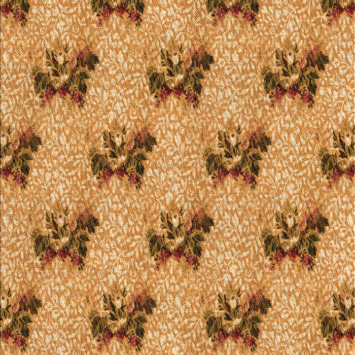 Patterned Orange Rug, pat1287org