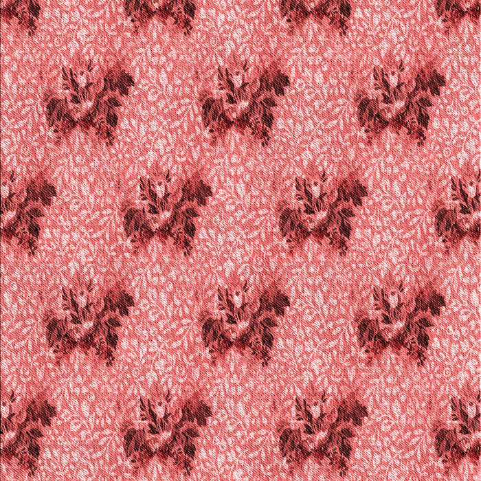 Patterned Light Coral Pink Rug, pat1287rd