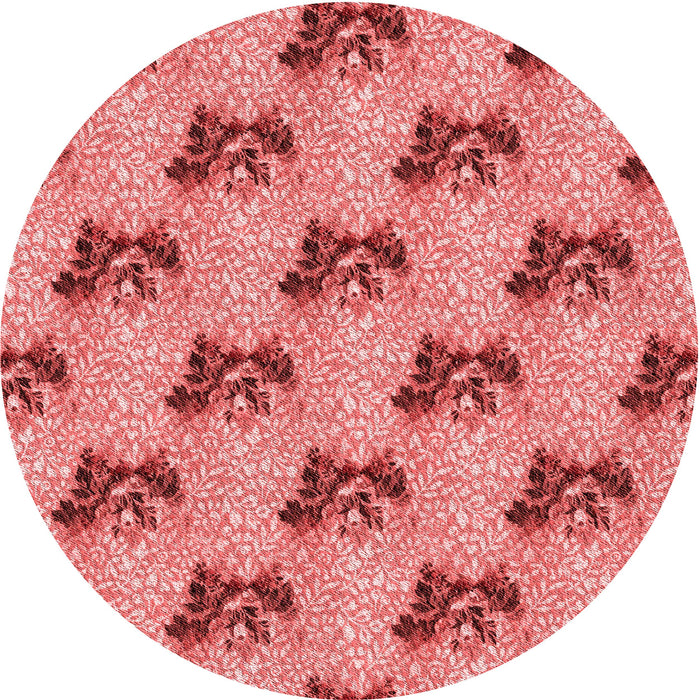 Square Patterned Light Coral Pink Rug, pat1287rd