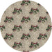 Sideview of Patterned Brown Novelty Rug, pat1287