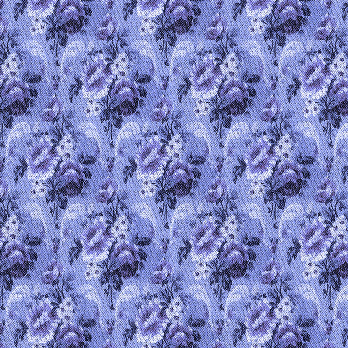 Patterned Denim Blue Rug, pat1288blu