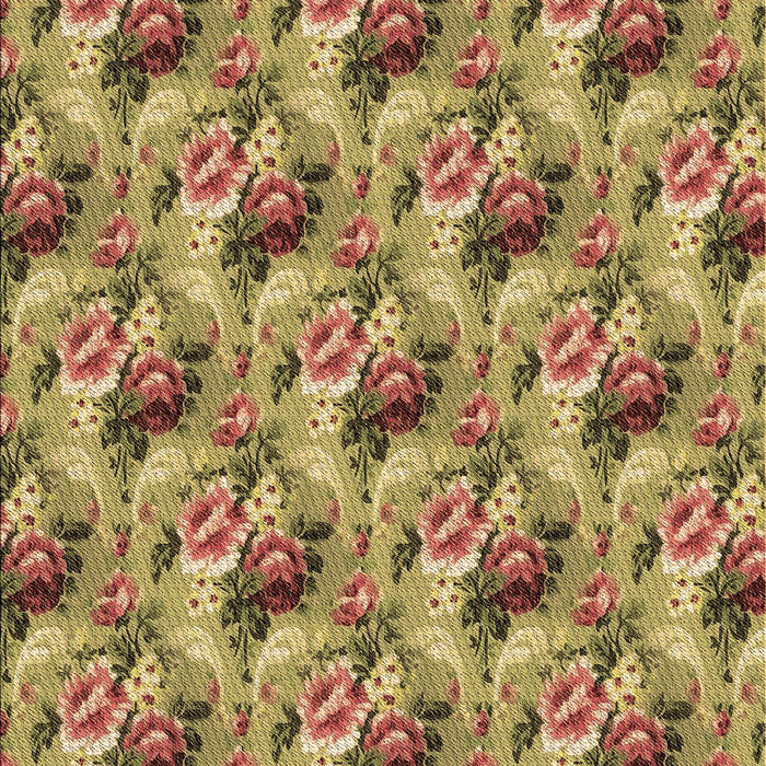 Patterned Saddle Brown Rug, pat1288brn