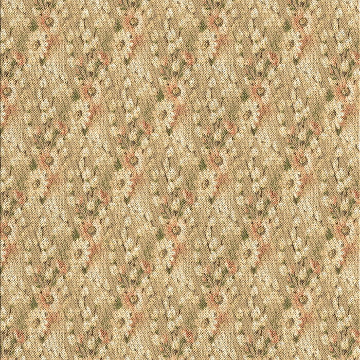 Machine Washable Transitional Cinnamon Brown Rug, wshpat1289brn