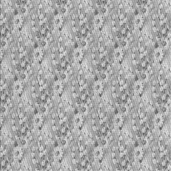 Patterned Platinum Silver Gray Rug, pat1289gry