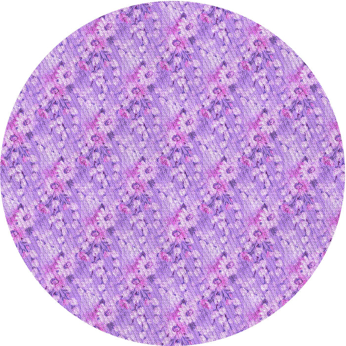 Square Patterned Purple Rug, pat1289pur