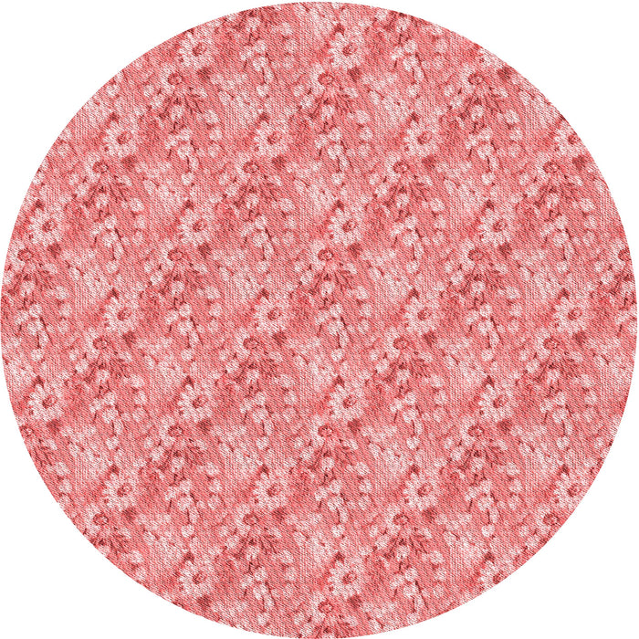 Square Patterned Pastel Pink Rug, pat1289rd