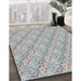 Patterned Light Gray Novelty Rug in Family Room, pat1289