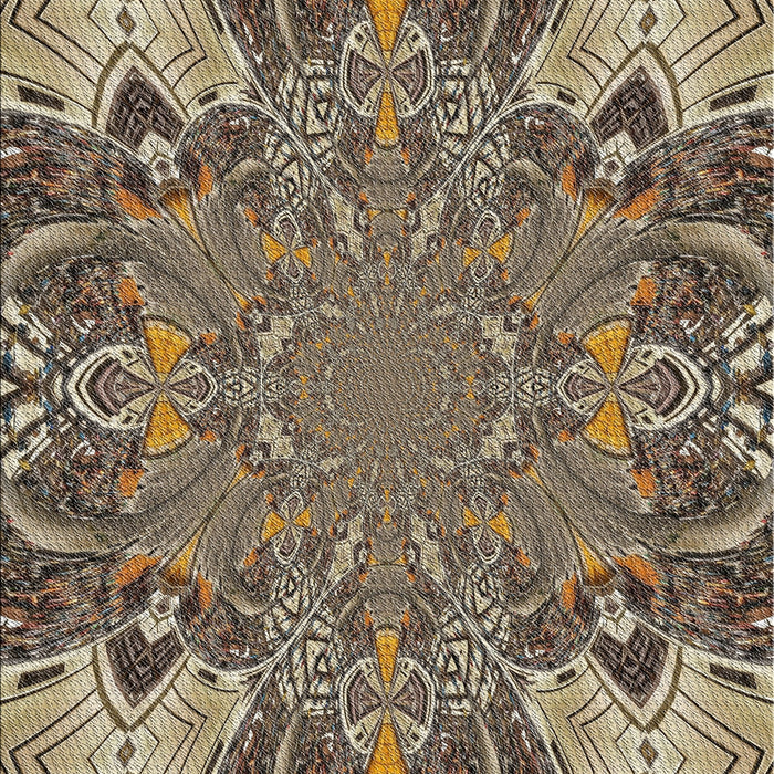 Patterned Light French Beige Brown Novelty Rug, pat128