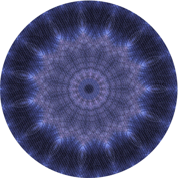 Square Machine Washable Transitional Royal Blue Rug in a Living Room, wshpat129blu