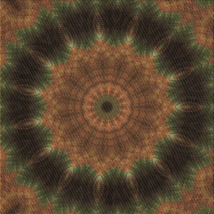 Round Machine Washable Transitional Oak Brown Rug, wshpat129brn