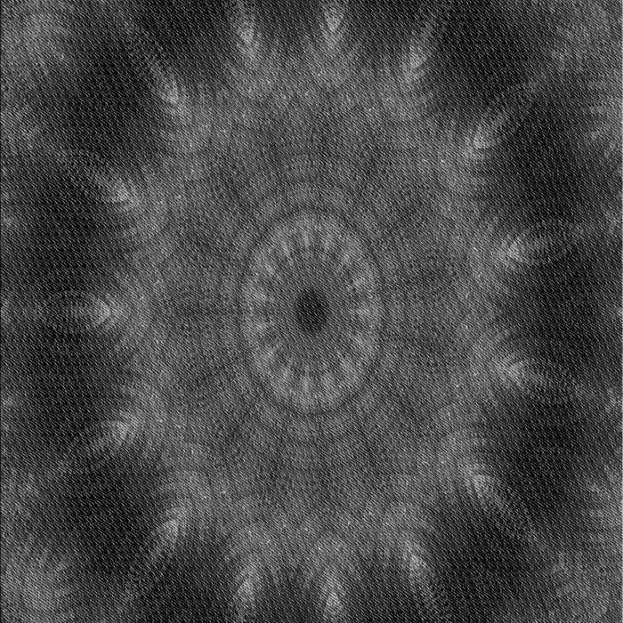 Patterned Charcoal Black Rug, pat129gry