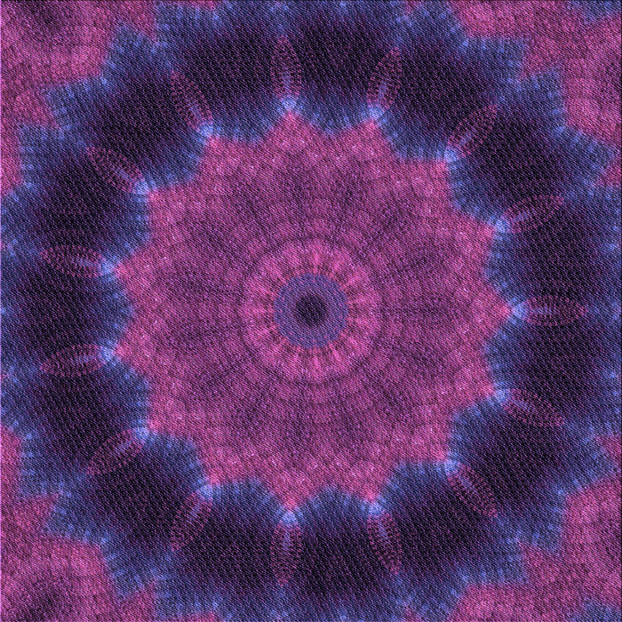 Round Patterned Clematis Violet Purple Rug, pat129pur