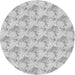 Square Patterned Gunmetal Gray Rug, pat1290gry