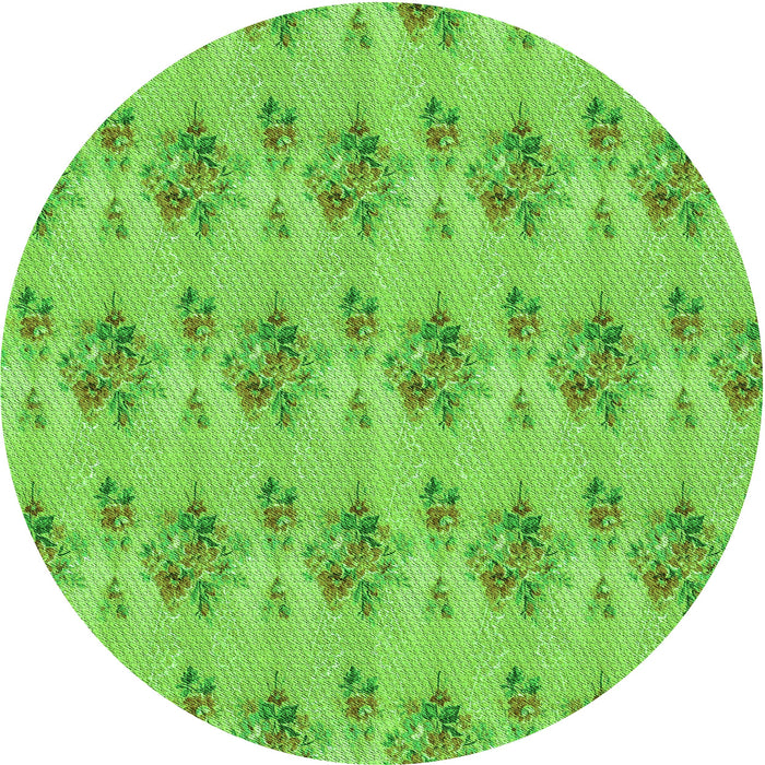 Square Patterned Emerald Green Rug, pat1291grn