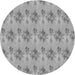 Square Patterned Gray Rug, pat1291gry