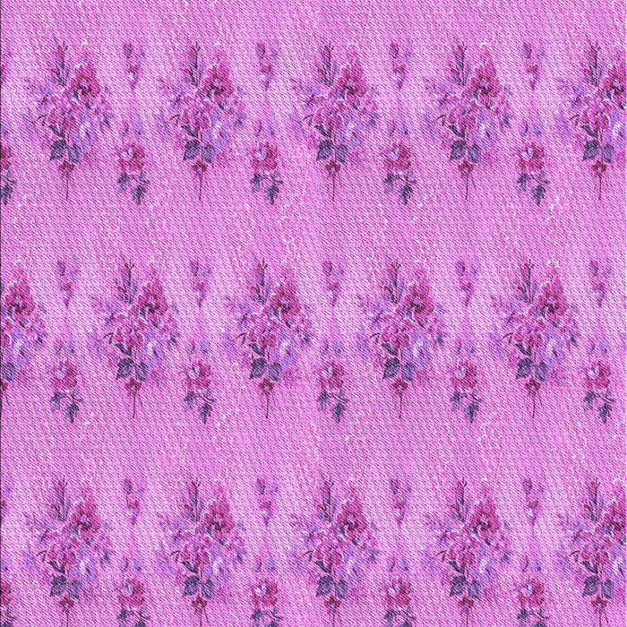 Machine Washable Transitional Violet Purple Rug, wshpat1291pur