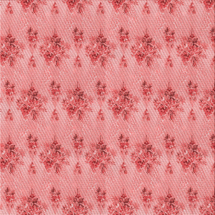 Round Patterned Light Coral Pink Rug, pat1291rd