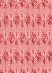 Machine Washable Transitional Light Coral Pink Rug, wshpat1291rd