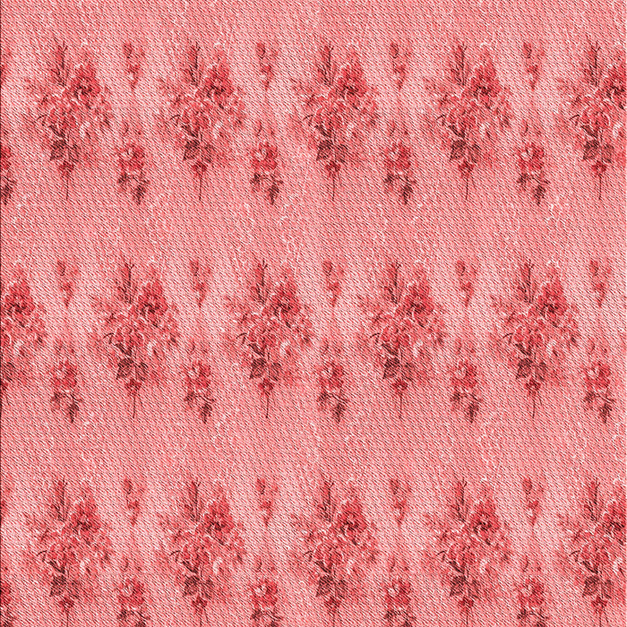 Patterned Light Coral Pink Rug, pat1291rd