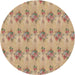 Sideview of Patterned Light Brown Novelty Rug, pat1291