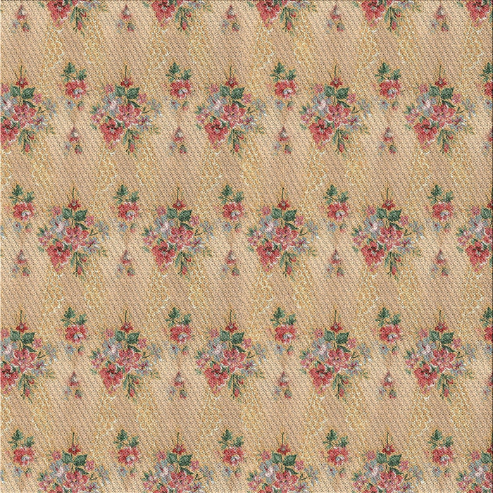 Square Patterned Light Brown Novelty Rug, pat1291