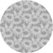 Square Patterned Dark Gray Rug, pat1292gry