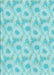 Patterned Medium Turquoise Green Rug, pat1292lblu