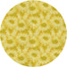 Square Patterned Yellow Rug, pat1292yw