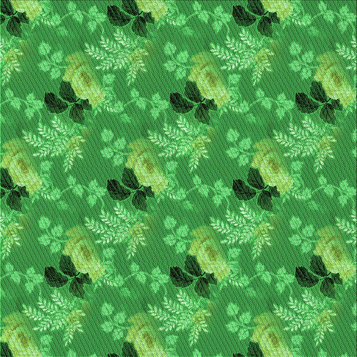 Round Patterned Green Rug, pat1293grn