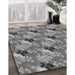 Patterned Gray Rug in Family Room, pat1293gry