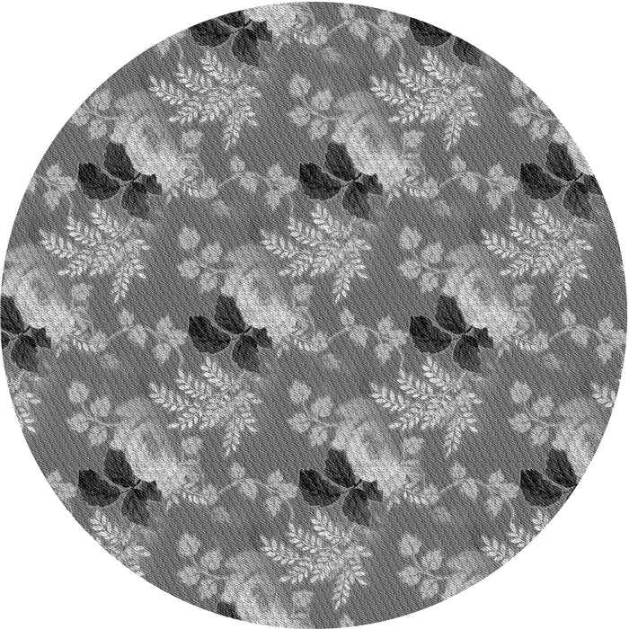 Square Patterned Gray Rug, pat1293gry