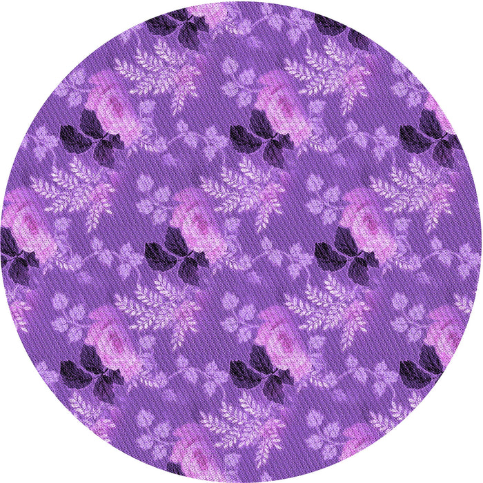 Square Machine Washable Transitional Purple Rug in a Living Room, wshpat1293pur