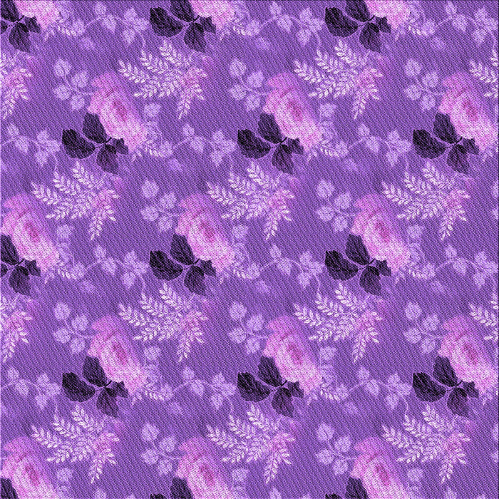 Round Patterned Purple Rug, pat1293pur