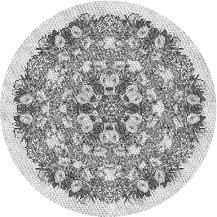 Square Patterned Gray Rug, pat1294gry