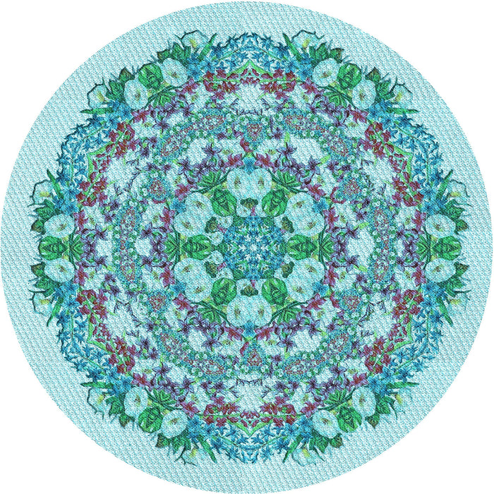 Square Machine Washable Transitional Blue Rug in a Living Room, wshpat1294lblu