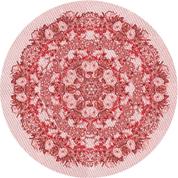 Square Patterned Orange Rug, pat1294rd