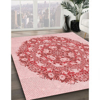 Patterned Orange Rug, pat1294rd