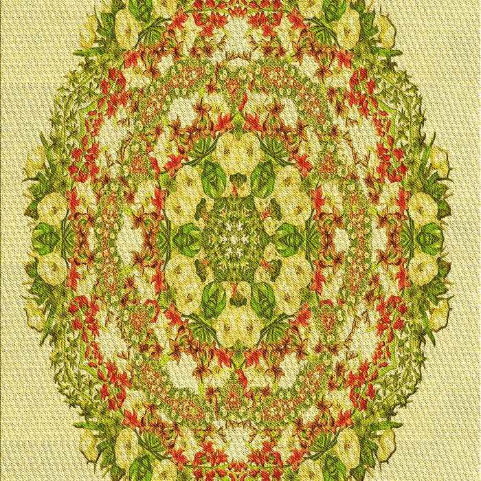 Machine Washable Transitional Dark Golden Brown Rug, wshpat1294yw