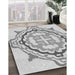 Machine Washable Transitional Gunmetal Gray Rug in a Family Room, wshpat1295gry