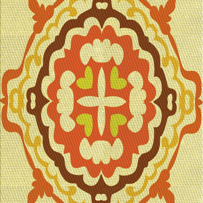 Machine Washable Transitional Orange Rug, wshpat1295yw