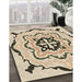 Machine Washable Transitional Vanilla Gold Rug in a Family Room, wshpat1296brn