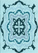 Patterned Blue Ivy Blue Rug, pat1296lblu