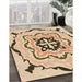 Patterned Light Brown Rug in Family Room, pat1296org