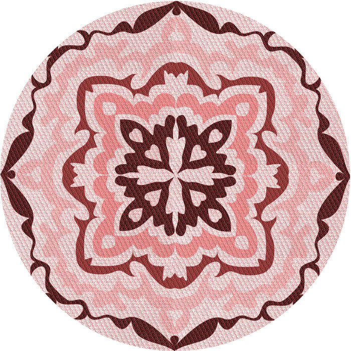 Square Machine Washable Transitional Light Red Pink Rug in a Living Room, wshpat1296rd