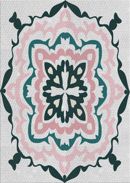 Patterned Gray Novelty Rug, pat1296